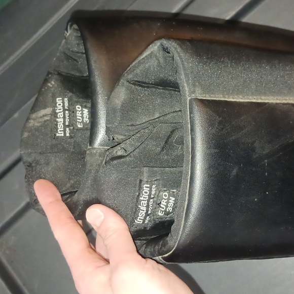 Tundra Winter Riding Boots Black Lace up Adjustable Calf Straps Size 39 - Picture 4 of 5